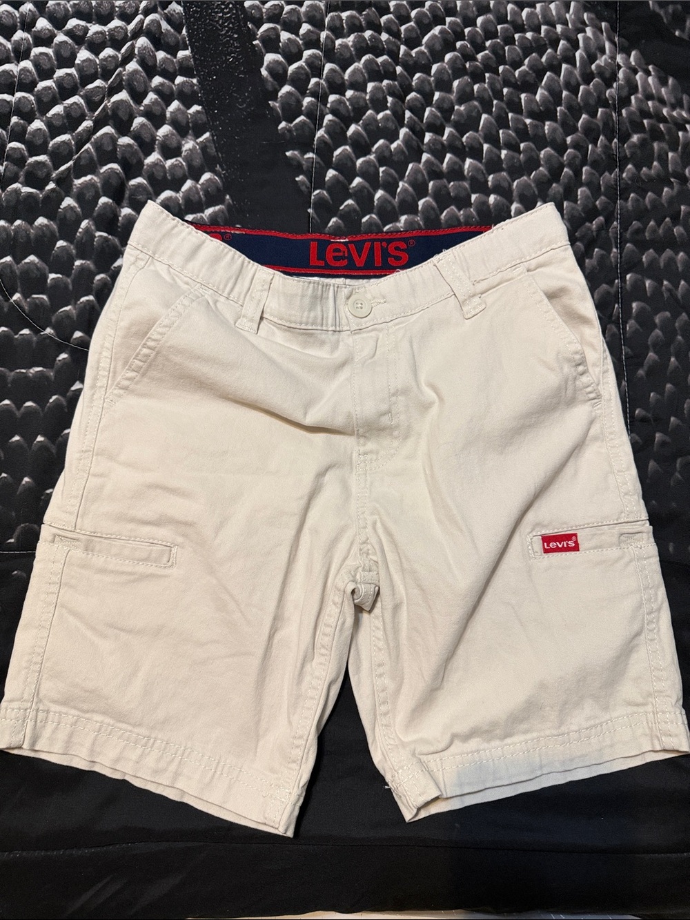 Levi's boys Cream Cotton Shorts